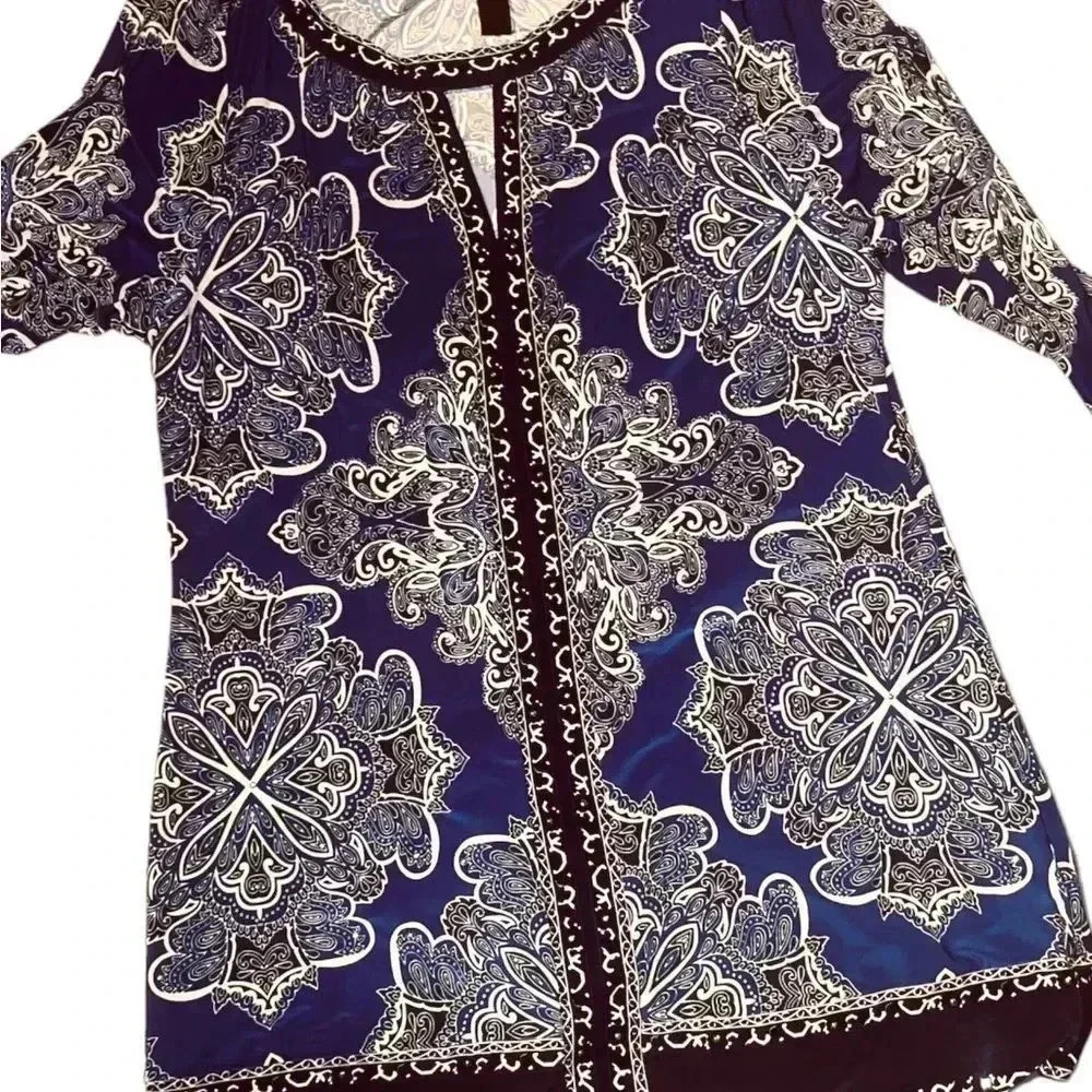 I.N.C beautiful long sleeve shirt dress - Picture 7 of 16